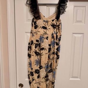 Lulu's Cream and Black Dress